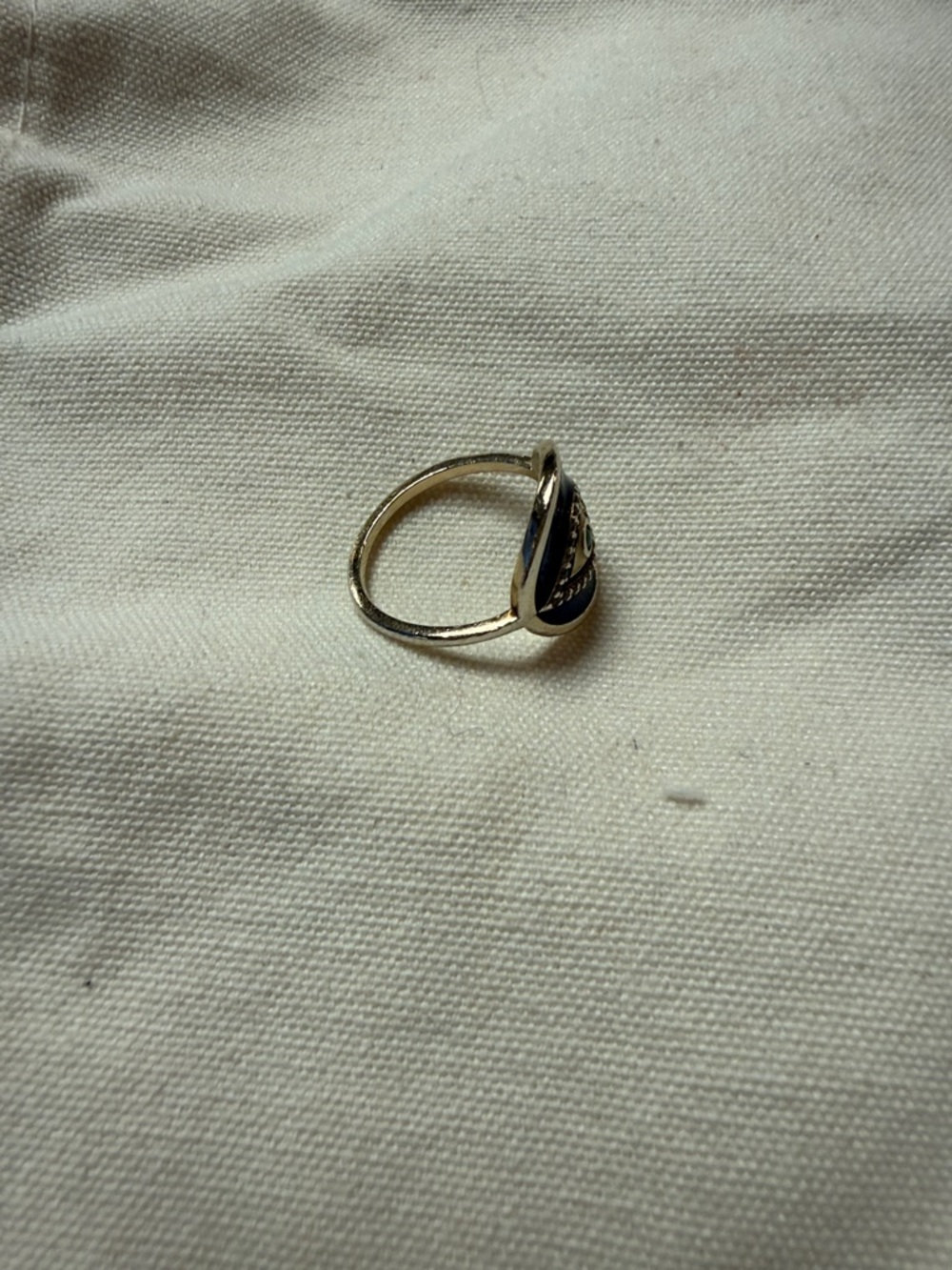 Gold Evil Eye Ring with Blue Enamel by Ross Simons size 7 - Picture 8 of 14